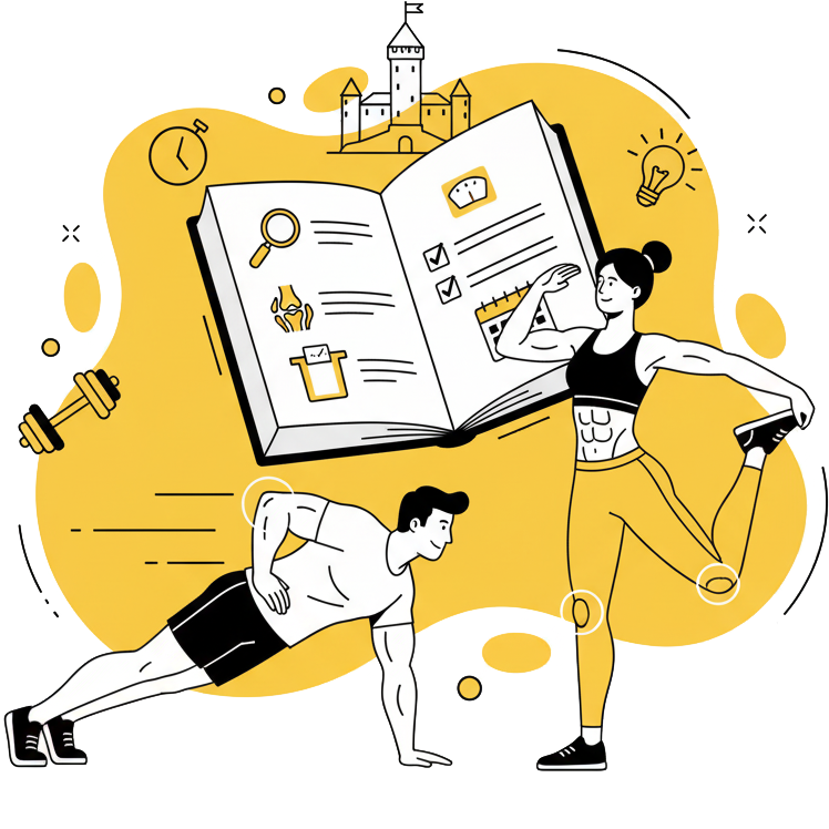 Illustration sur les bases de l'entraînement sportif à La Forge One Fitness, montrant les principes pour progresser en musculation sans se blesser.