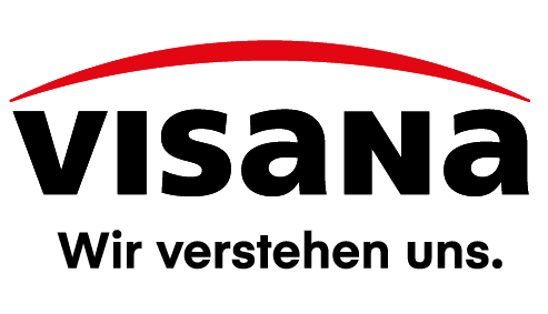 Logo de l'assurance maladie Visana, partenaire qui peut prendre en charge une partie des frais de votre coaching à La Forge One Fitness.