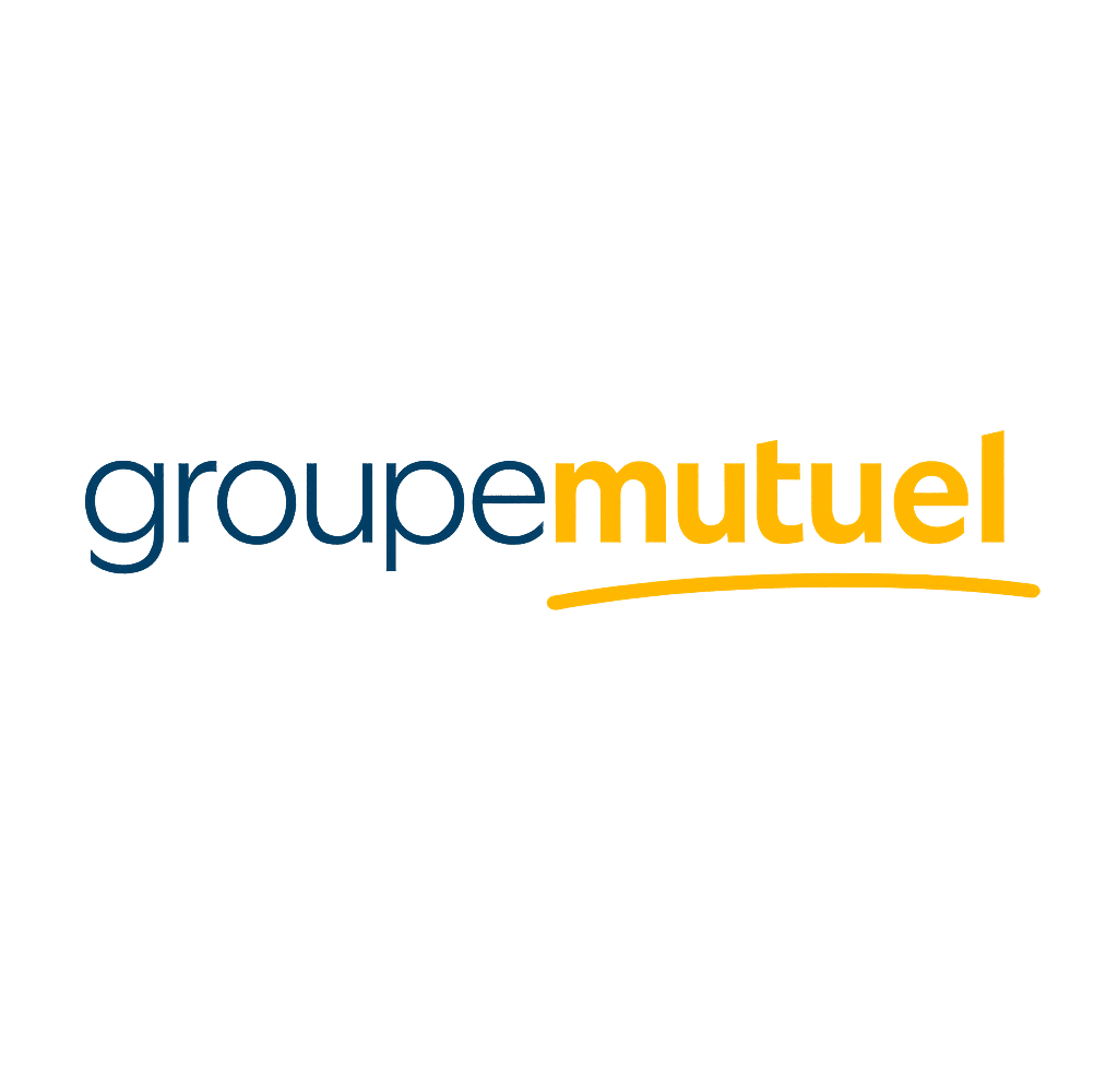 Logo de Groupe Mutuel, assurance maladie proposant des remboursements pour le coaching sportif à La Forge One Fitness.