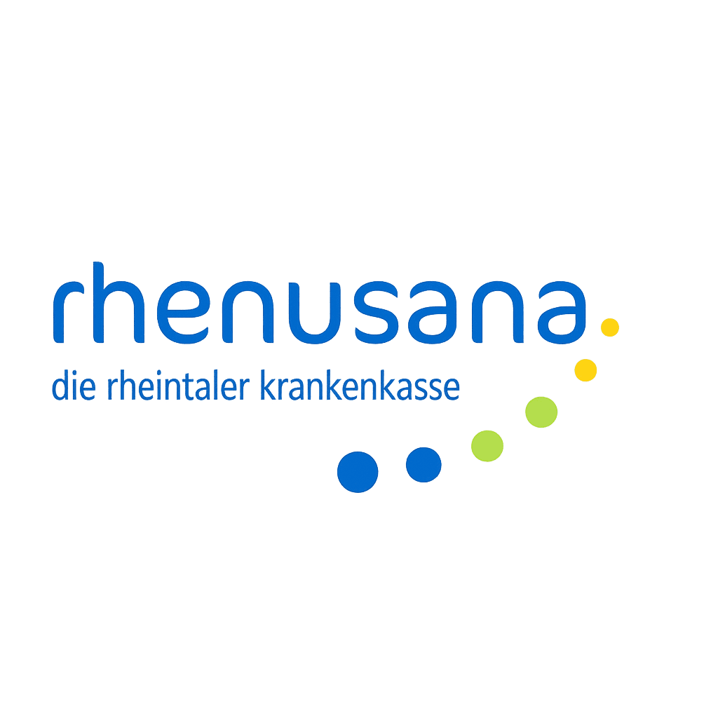 Logo de Rhenusana, l'assurance maladie qui peut prendre en charge une partie de vos frais de coaching sportif à La Forge One Fitness.