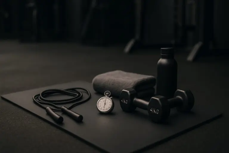Cellulite et musculation — équipement fitness still-life dans un studio de coaching privé à Neuchâtel