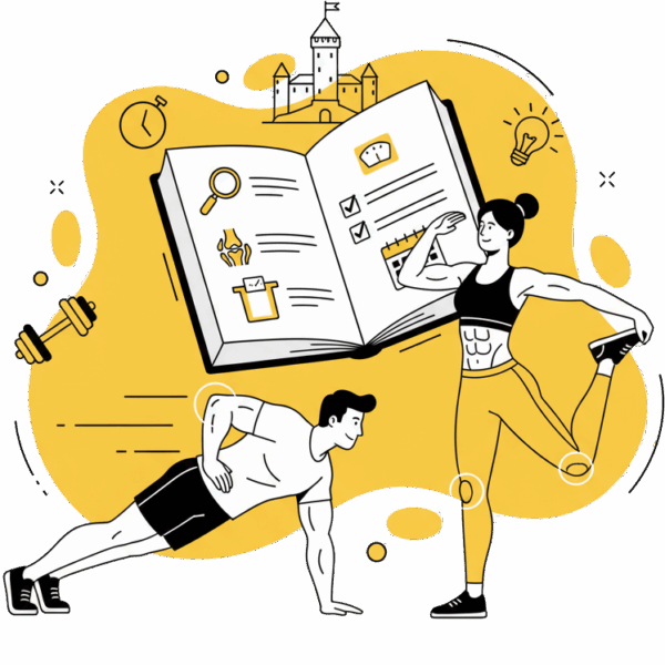 Illustration sur les bases de l'entraînement sportif à La Forge One Fitness, montrant les principes pour progresser en musculation sans se blesser.