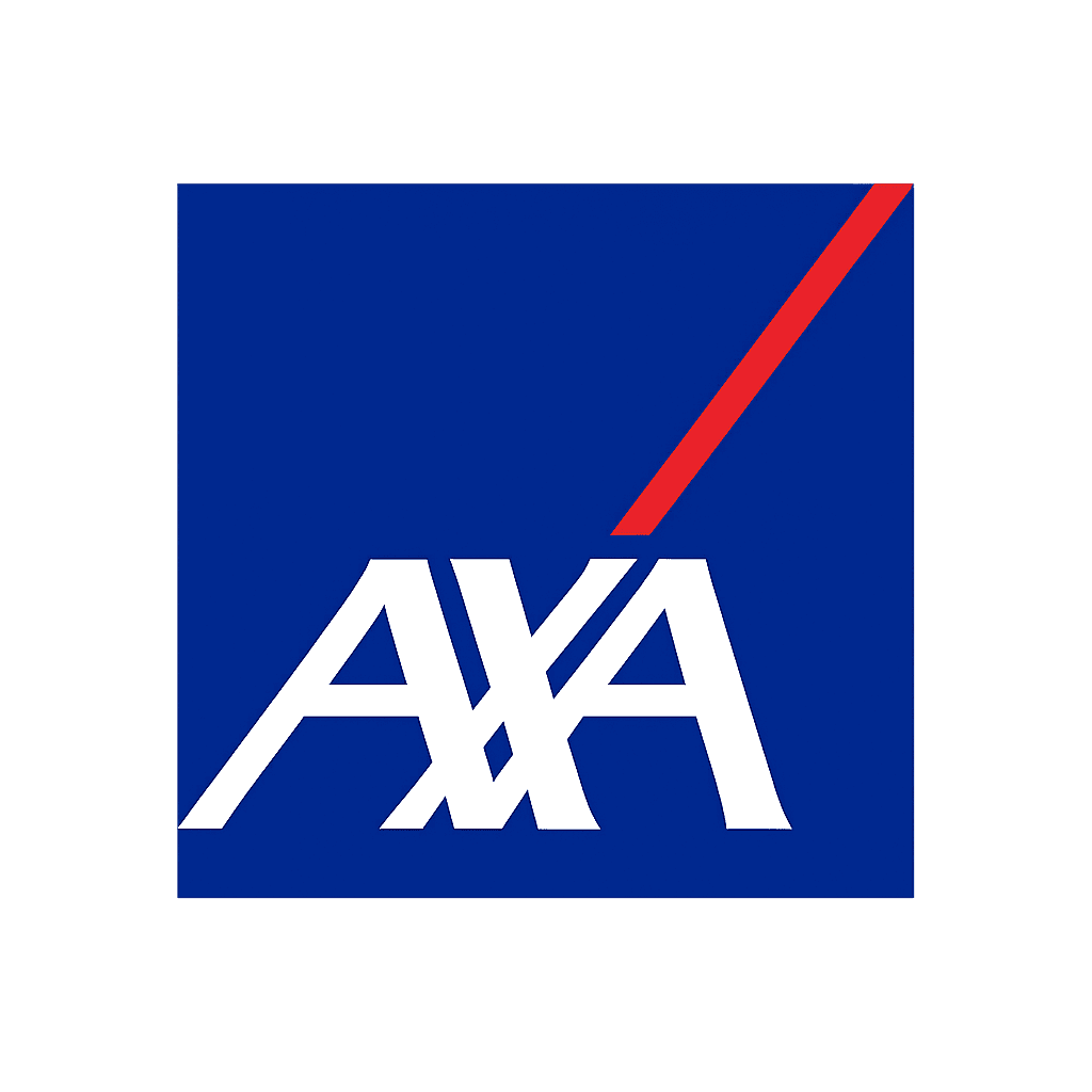 Logo de l'assurance maladie AXA, un partenaire potentiel pour la prise en charge de votre coaching sportif à La Forge One Fitness.