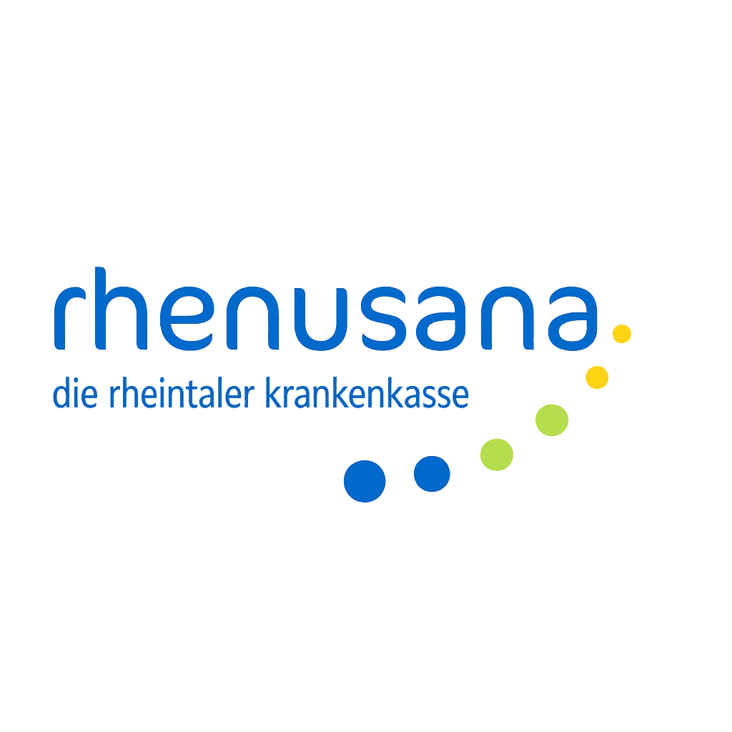 Logo de Rhenusana, l'assurance maladie qui peut prendre en charge une partie de vos frais de coaching sportif à La Forge One Fitness.